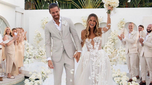 Travel Influencers and Lovebirds Marie and Jake Tie the Knot in Bali Where Marie Wears Three Custom Galia Lahav Gowns