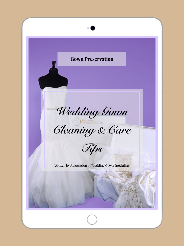 Wedding Gown Cleaning and Care Tips from the Association of Wedding Gown Specialists - Wedding Day Match